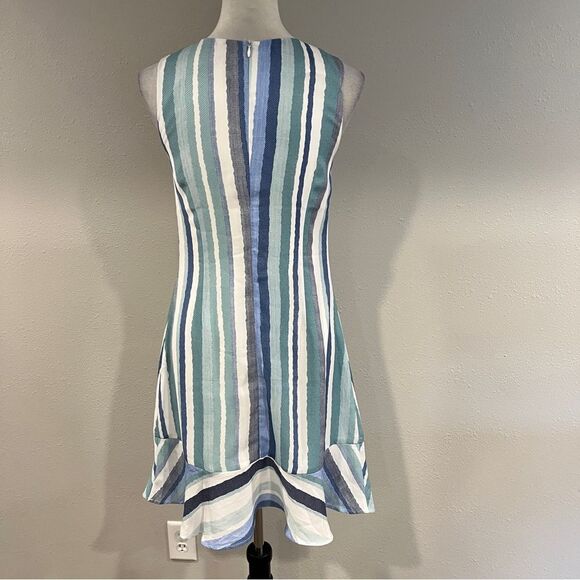 Neesha Striped Sleeveless mini Dress size small - Picture 5 of 14